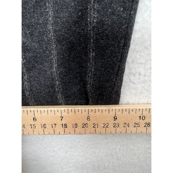 Zara Wool blend pleated striped relaxed baggy preppy trouser pants 90s sz L - Picture 7 of 8